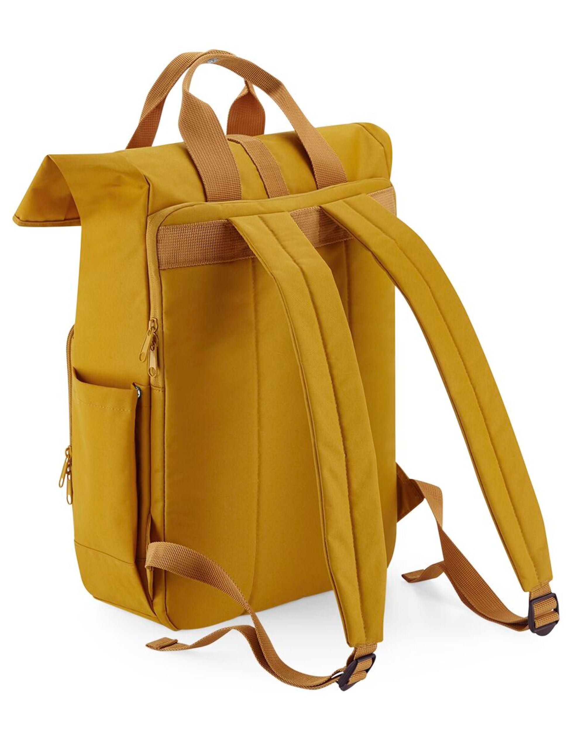 A yellow junior fashion backpack with padded straps.