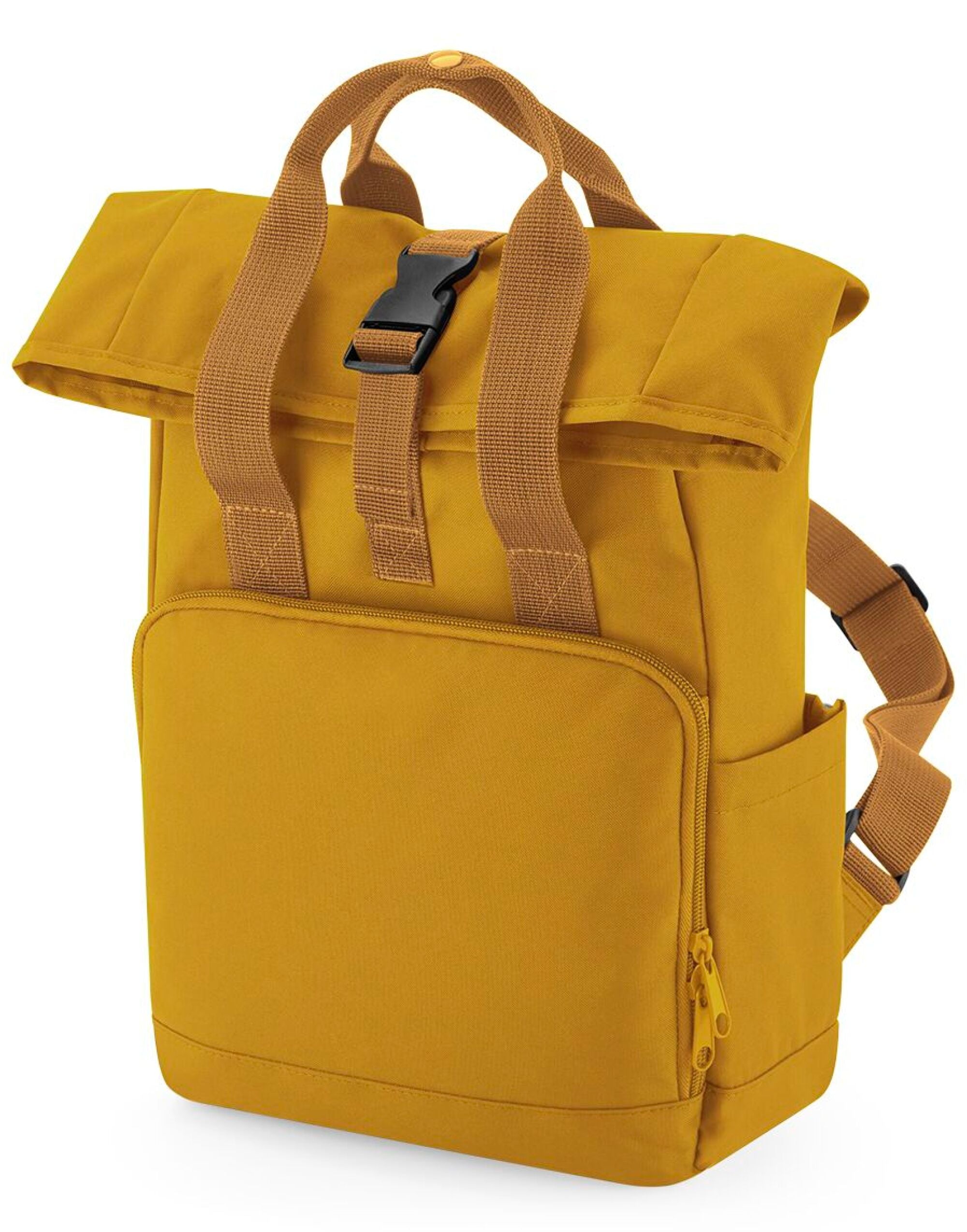 A yellow junior fashion backpack with a top grab handle.