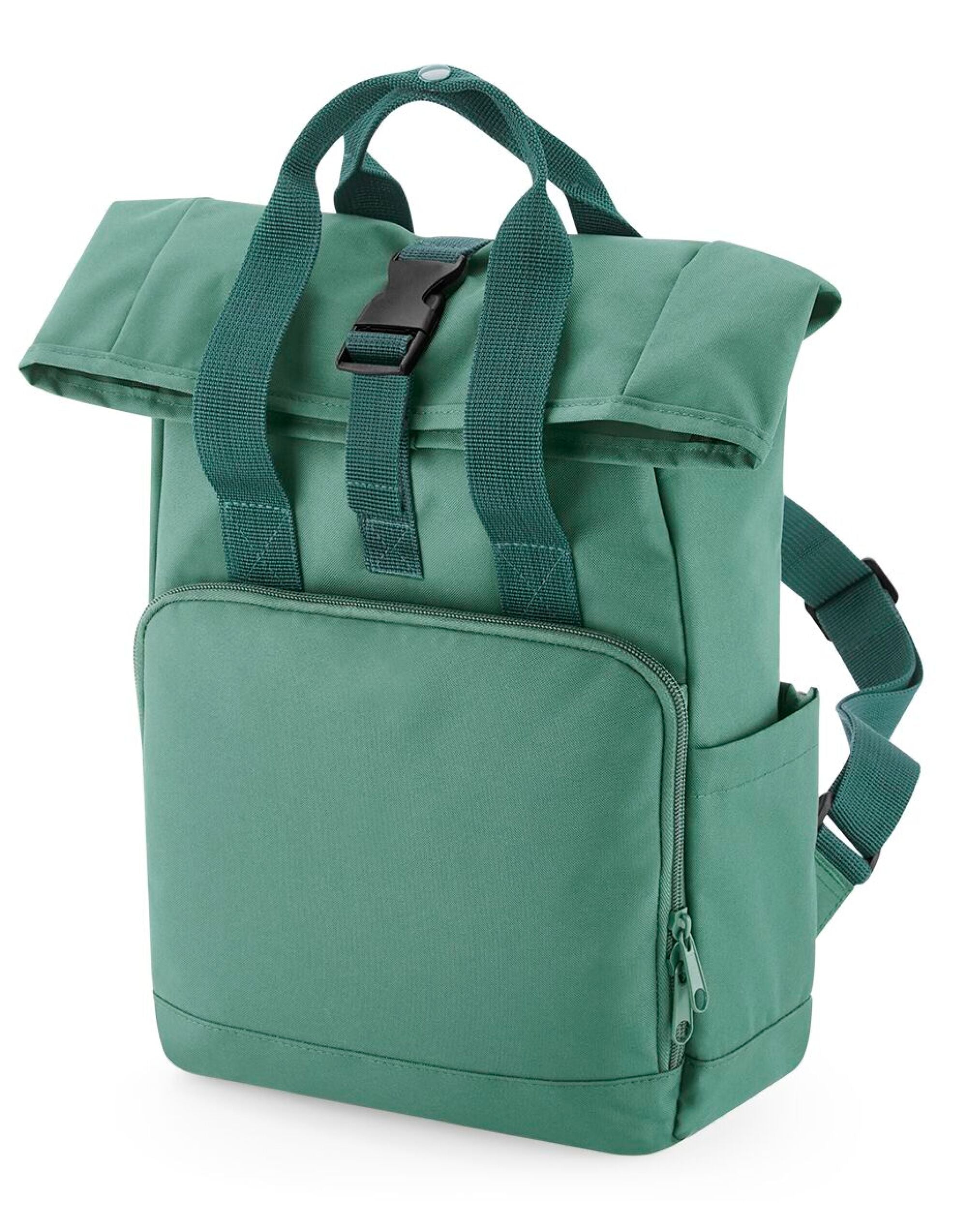 A forest green junior fashion backpack.
