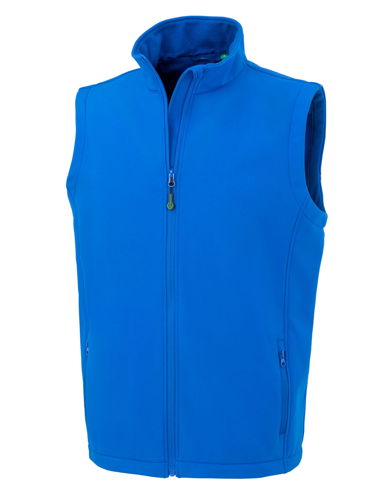 Result Recycled Men'S Recycled 2-Layer Printable Softshell Bodywarmer