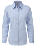 Russell Collection Ladies' Long Sleeve Tailored Herringbone Shirt