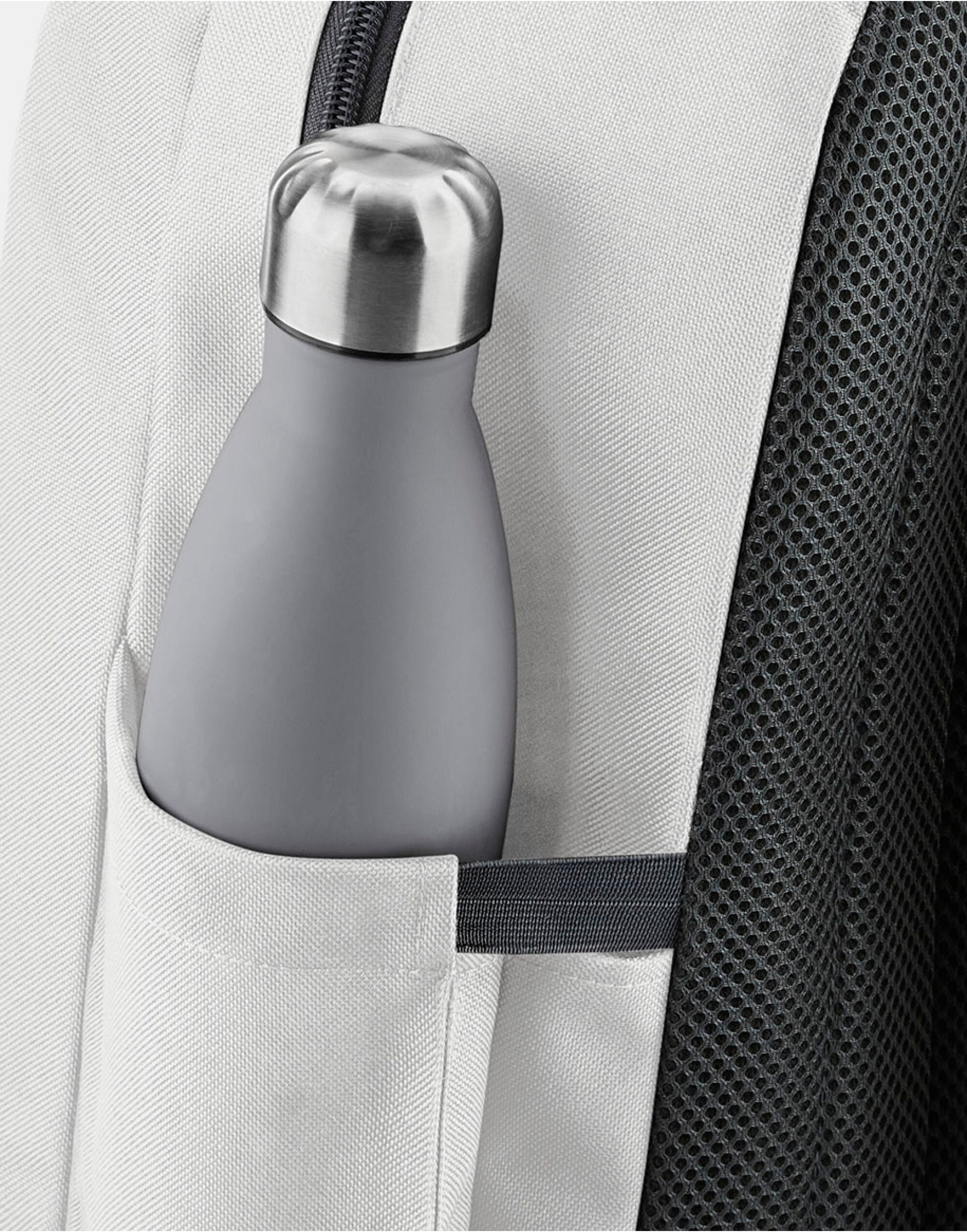 A clean studio shot of the black Bagbase Athleisure Sports Backpack on a white background.
