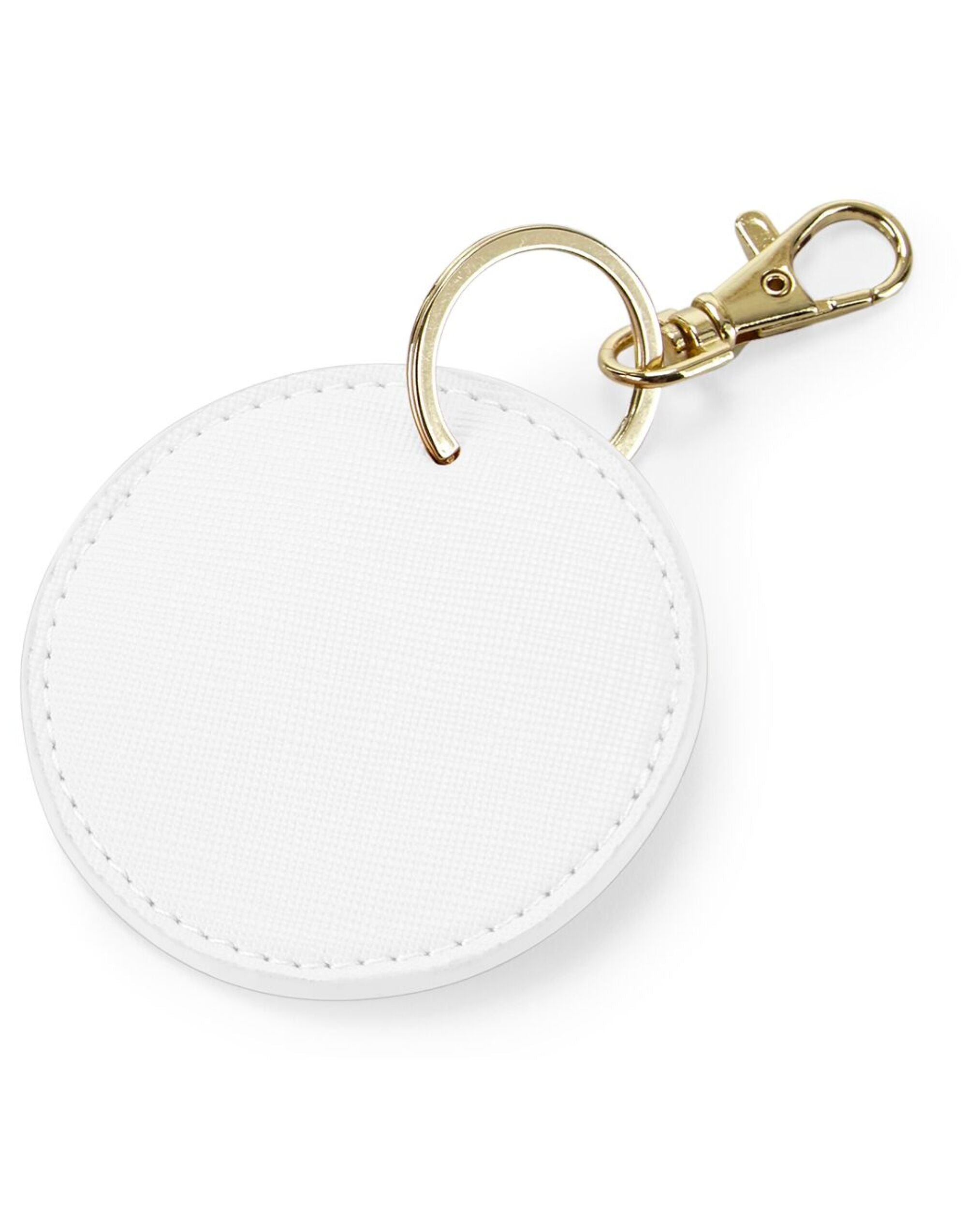 The black Boutique Circular Key Clip, a sophisticated and timeless accessory.