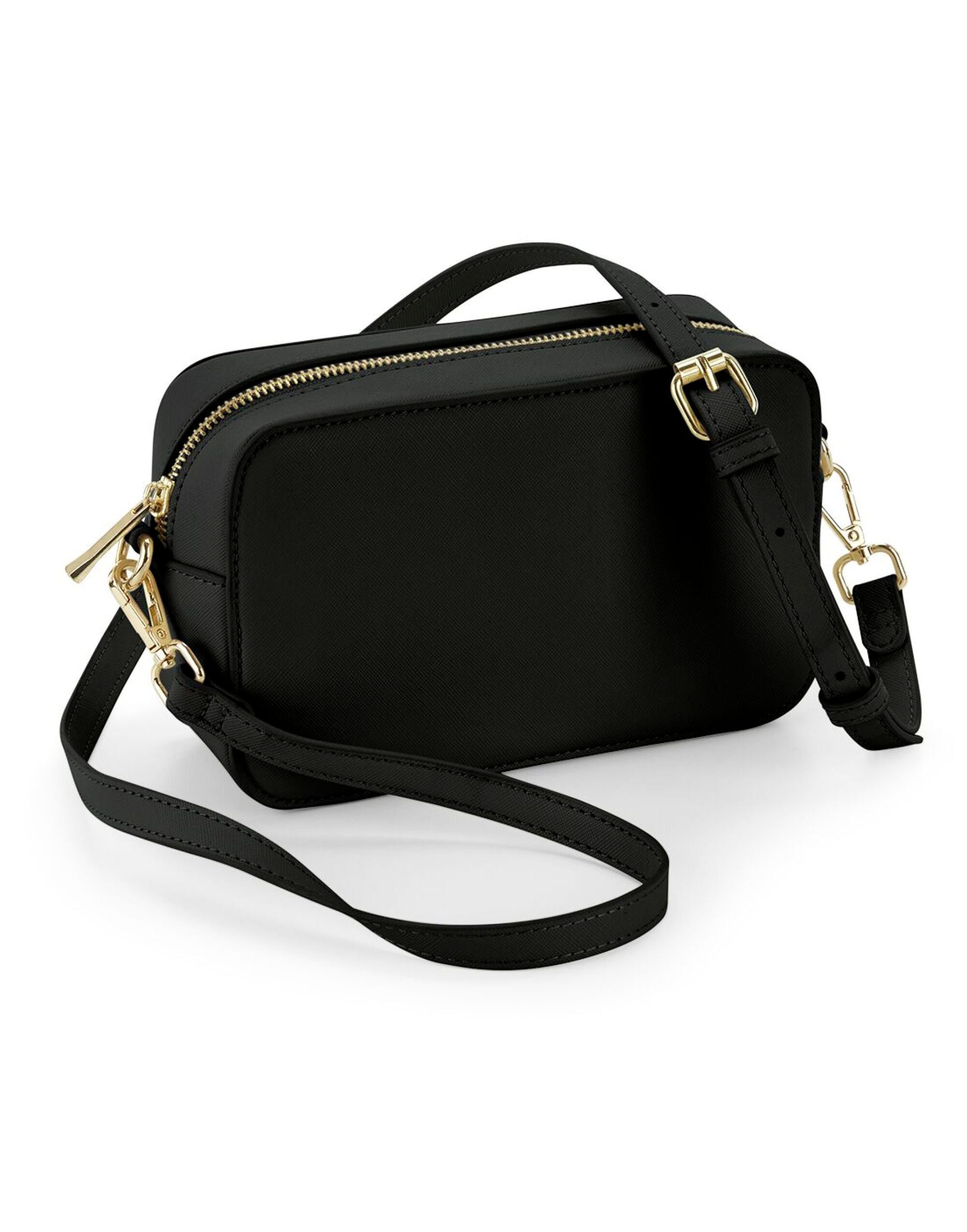 Bolso cruzado estructurado Bagbase Boutique en negro - Vista frontal.