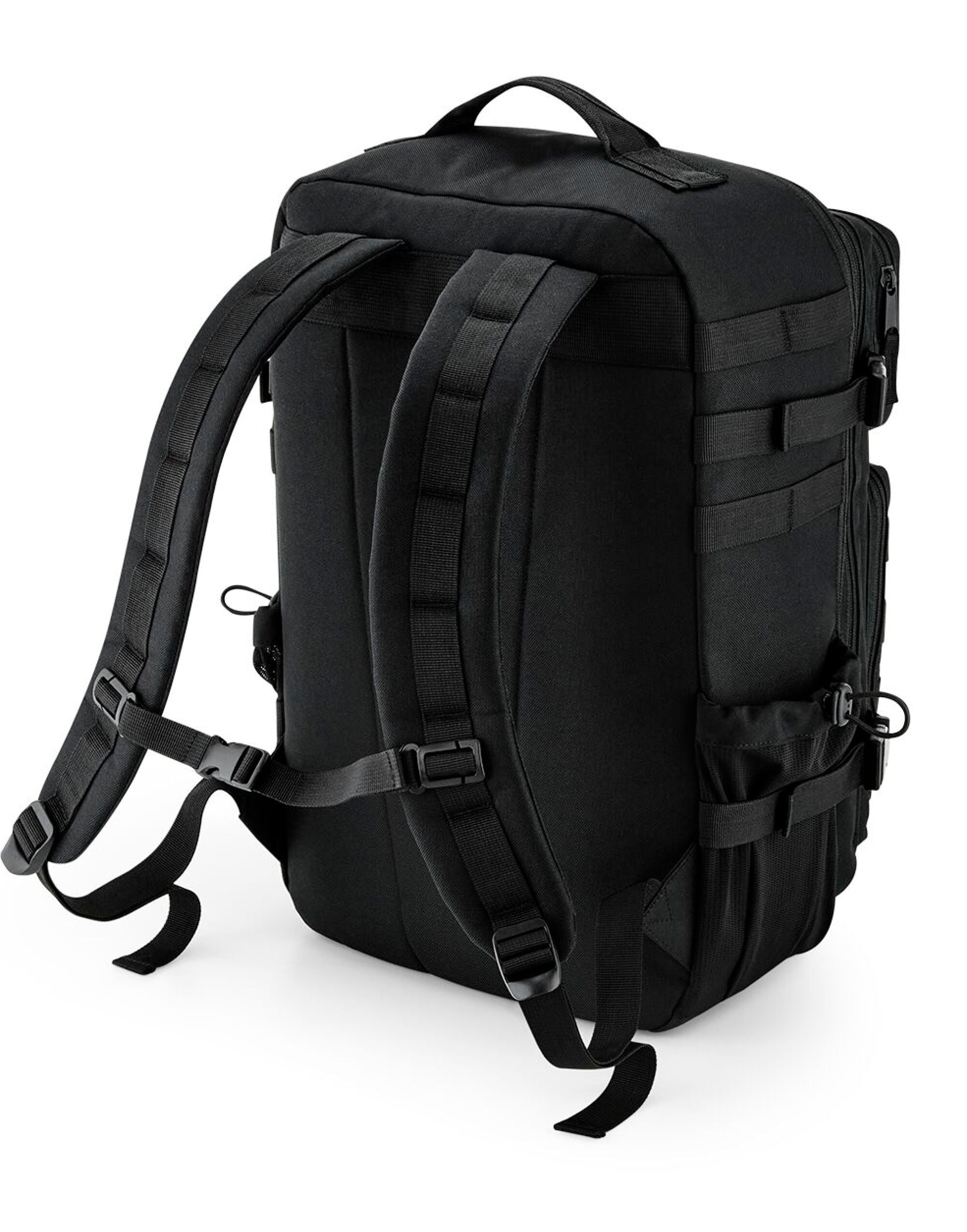 The cross-body bag with strap detached, held as a clutch.