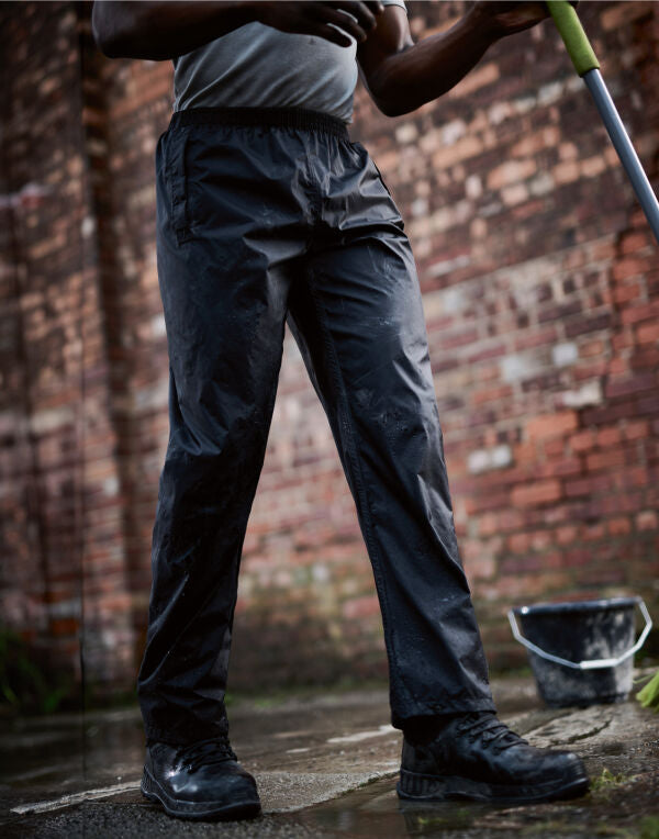 Regatta Professional TRW348 Pro Packaway Breathable Overtrouser - Black