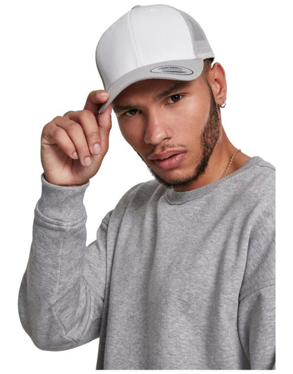 Flexfit Retro Trucker Colored Front - Black/White/Black