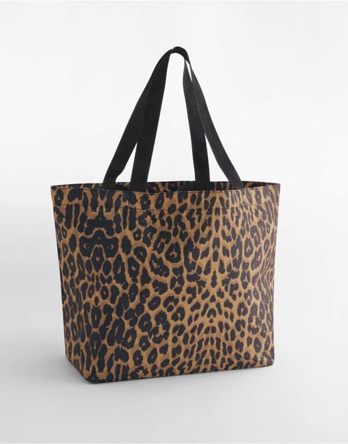 Bagbase Leopard Print Carryall Tote Bag