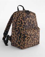 Bagbase Leopard Print Mini Backpack - thumbnail 2
