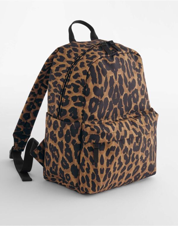 Bagbase Leopard Print Mini Backpack