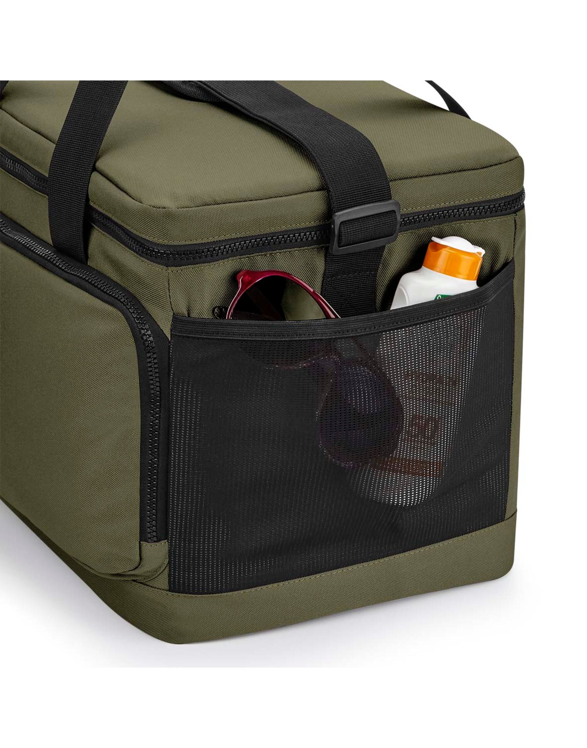 Bagbase matte PU toiletry accessory case with a large main compartment, shown from the front.
