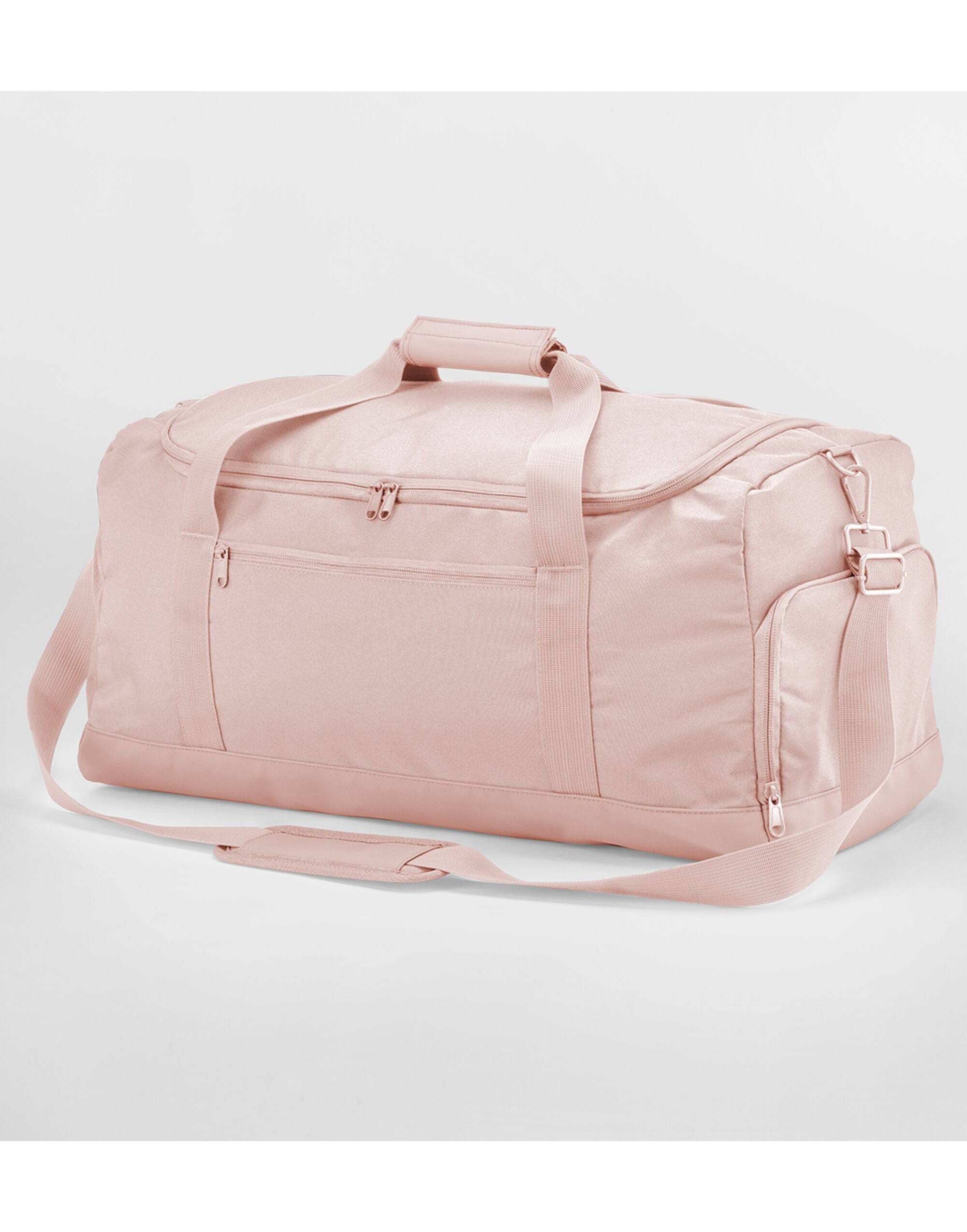 Side profile of the graphite grey Bagbase Large Training Holdall, a durable bag for extensive gear.
