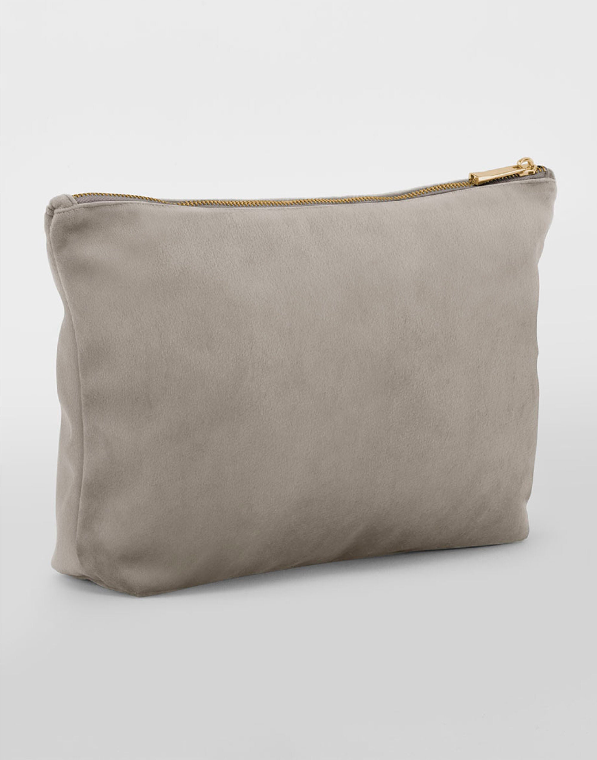 A blush pink Bagbase Velvet Accessory Bag, offering a trendy and feminine storage solution.