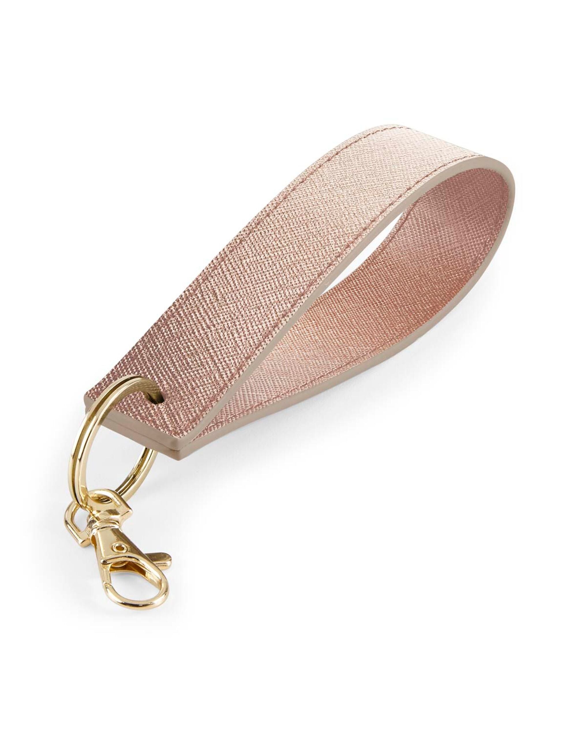 The white wristlet keyring, an ideal accessory for personalization or corporate branding.