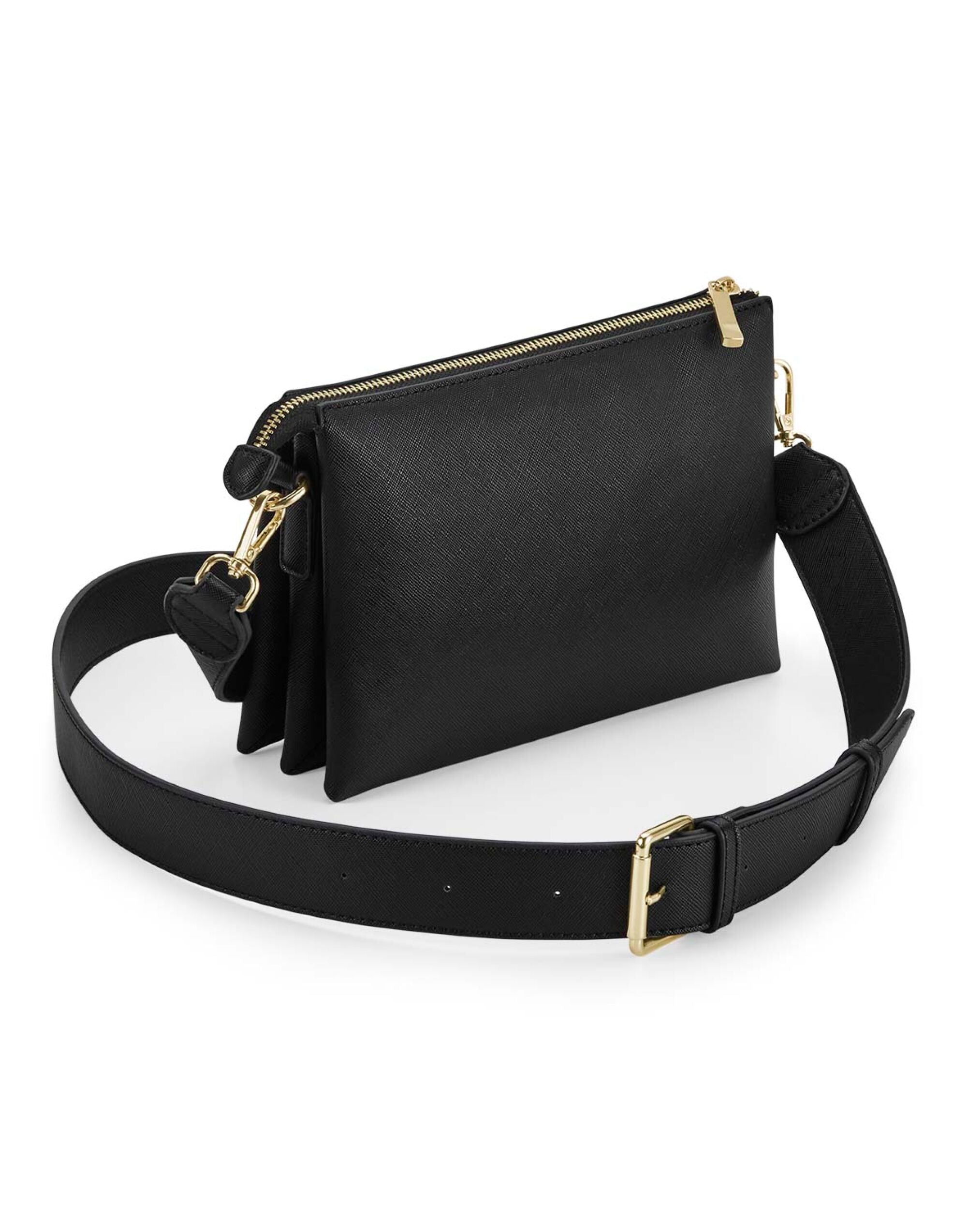 Bolso cruzado suave Bagbase Boutique en negro - Vista frontal.