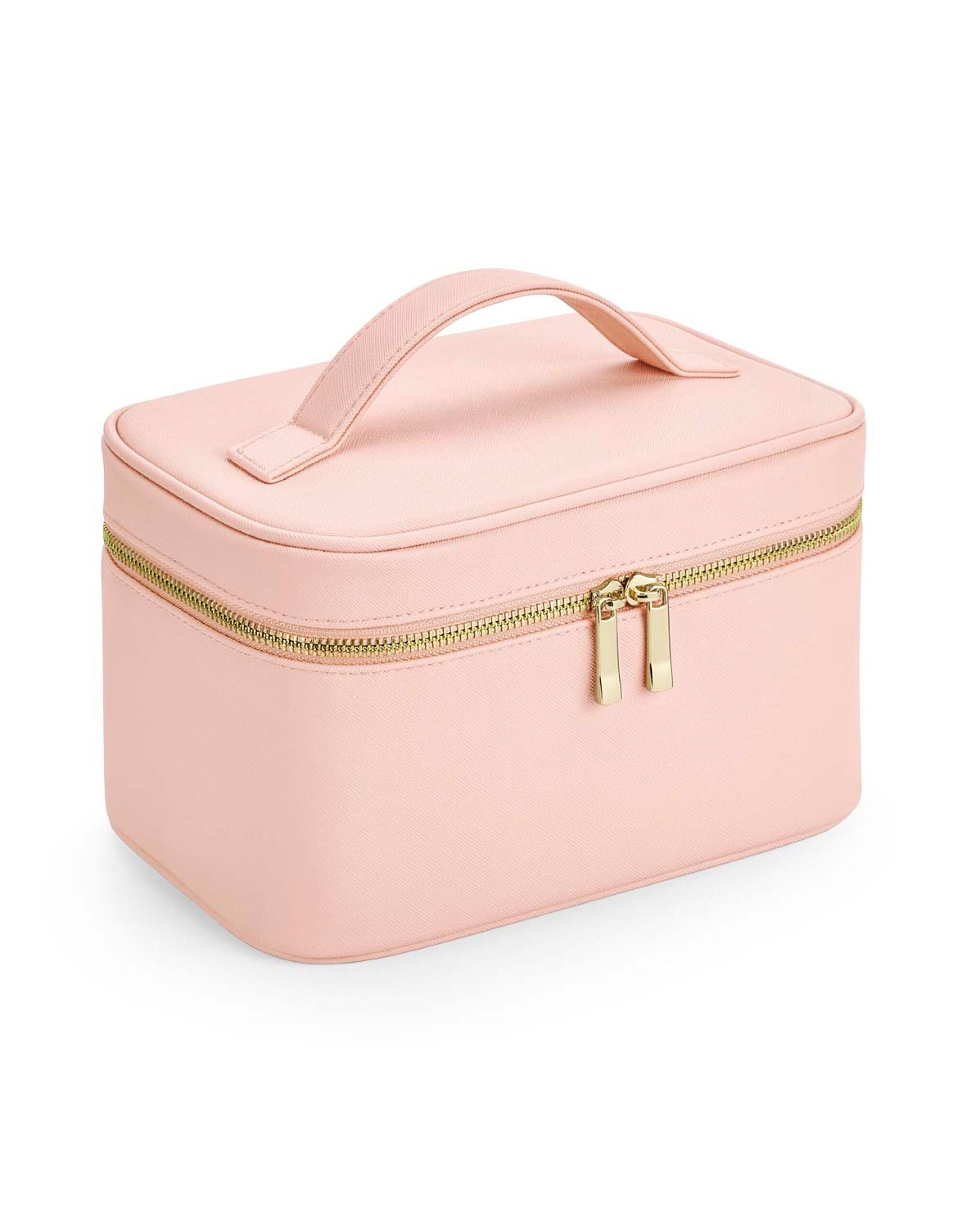 Bagbase Boutique clear window travel case, showcasing its see-through panel and saffiano fabric from the front.