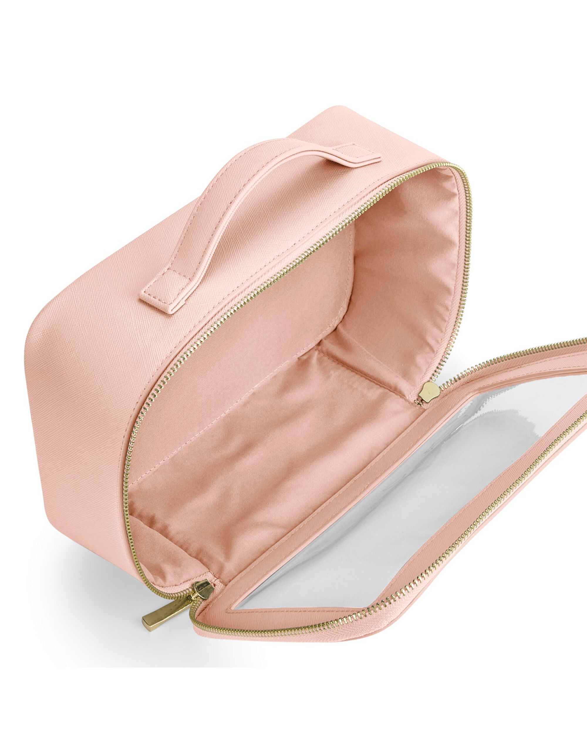 A close-up on the durable recycled polyester material of the Bagbase large cooler shoulder bag.