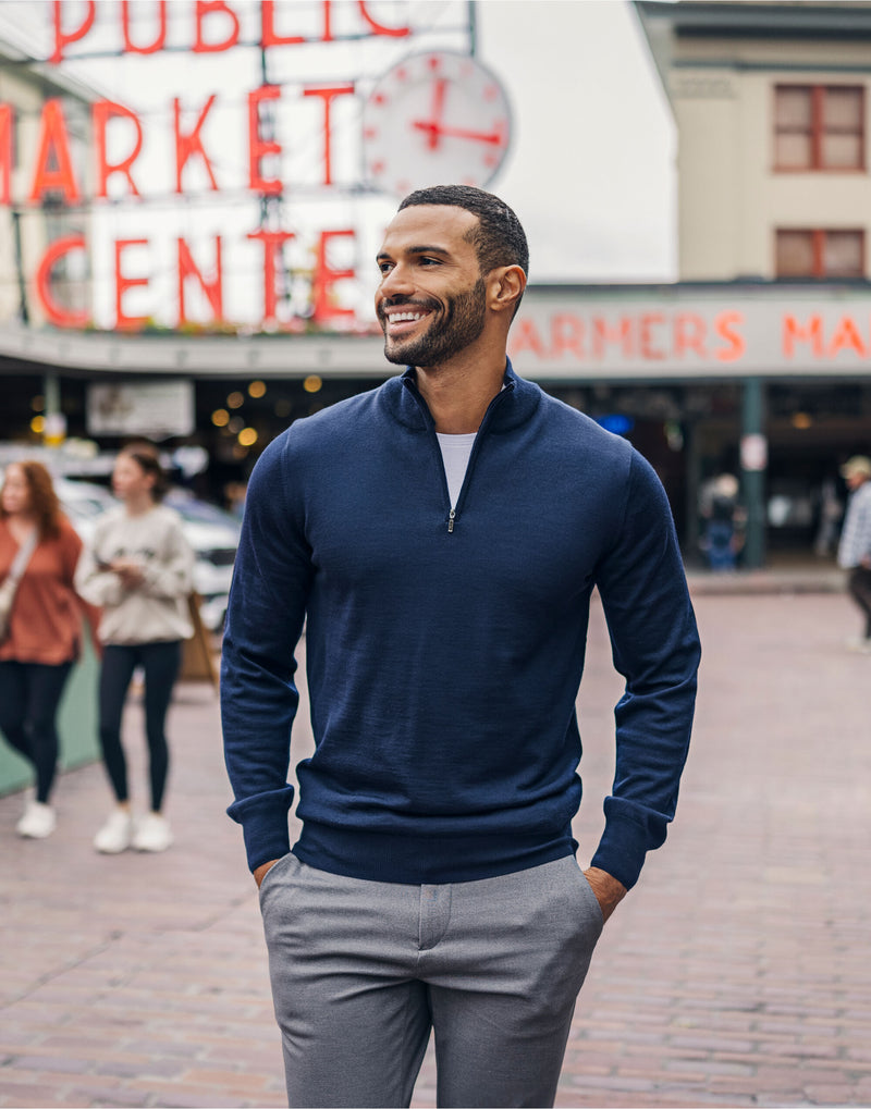 Cutter & Buck Everett Half Zip Sweater