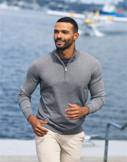 Cutter & Buck Oakville Half Zip Sweater Men