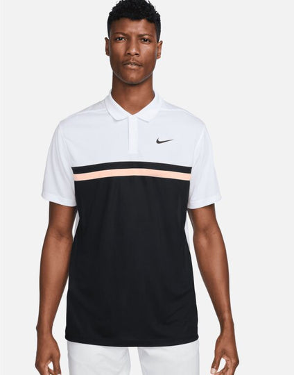 Nike Golf Nike Victory Colourblock Polo - Magic Ember/Arctic Orange/Black