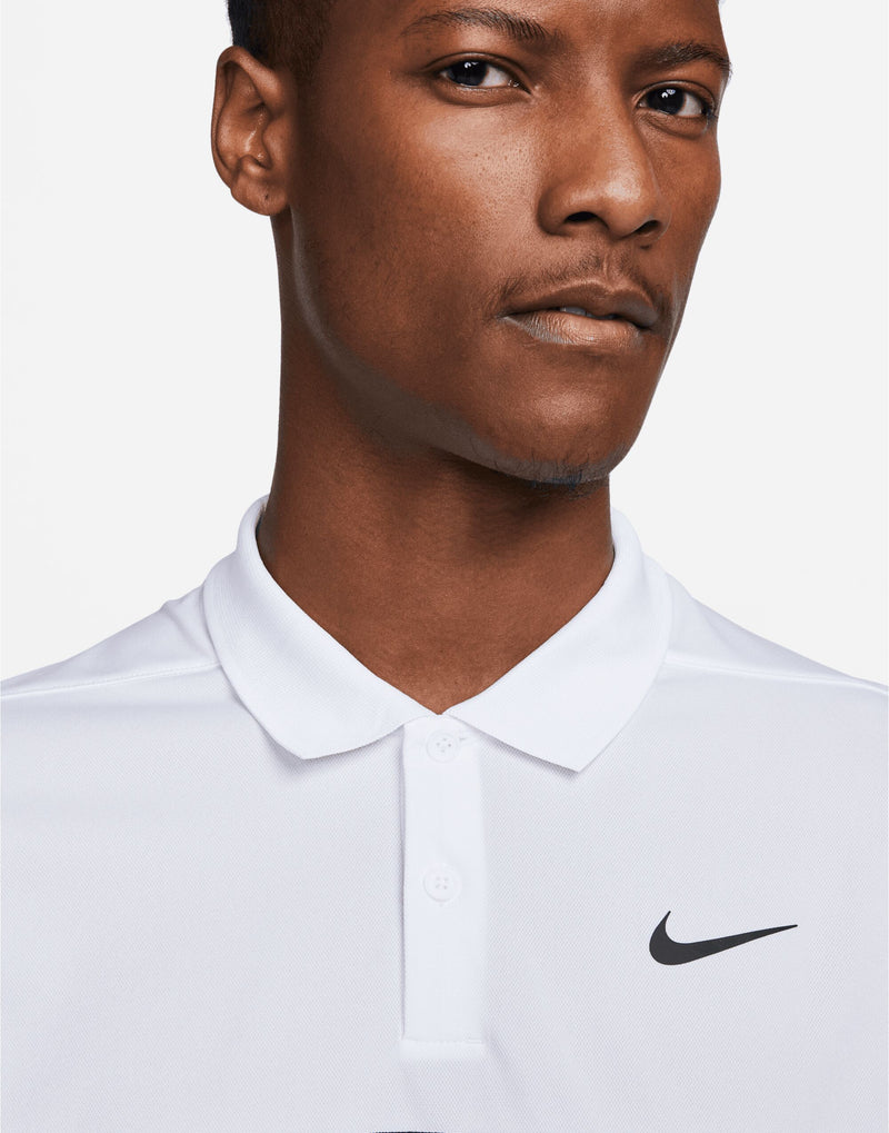 Nike Golf Nike Victory Colourblock Polo - White/Black/Arctic Orange