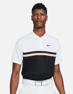 Nike Golf Nike Victory Colourblock Polo - White/Black/Arctic Orange