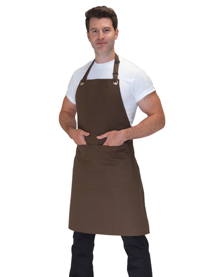 Dennys Canvas Bib Apron With Pocket