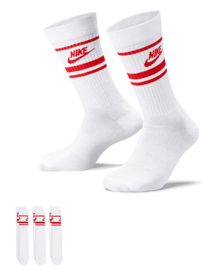 Nike Golf Nike Sportswear Everyday Essential Crew Socks 3Pr - Black/White