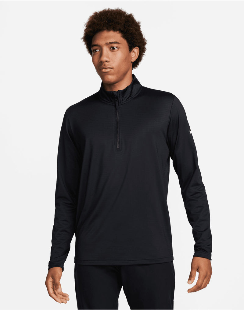 Nike Golf Dri-Fit 1/2 Zip Top - Black/White