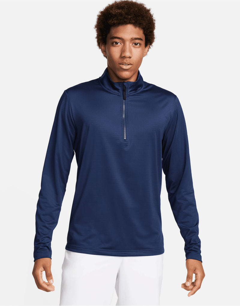 Nike Golf Dri-Fit 1/2 Zip Top - Midnight Navy/White