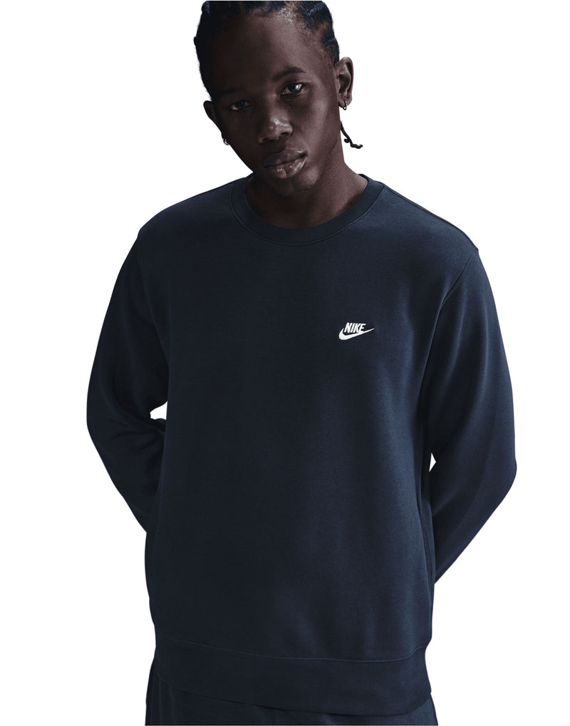 Nike Golf Club Fleece Crew - Obsidian/White