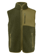 James Harvest Kingsley Sherpa Fleece Vest - thumbnail 1