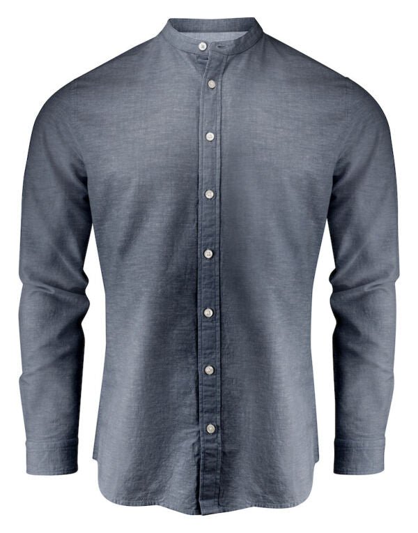 James Harvest Townsend Linen-Blend Shirt - White