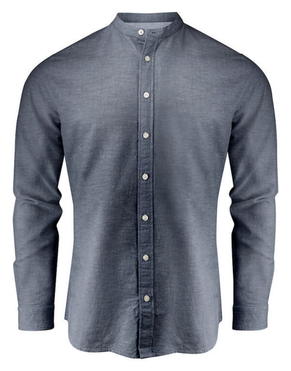 James Harvest Townsend Linen-Blend Shirt - White