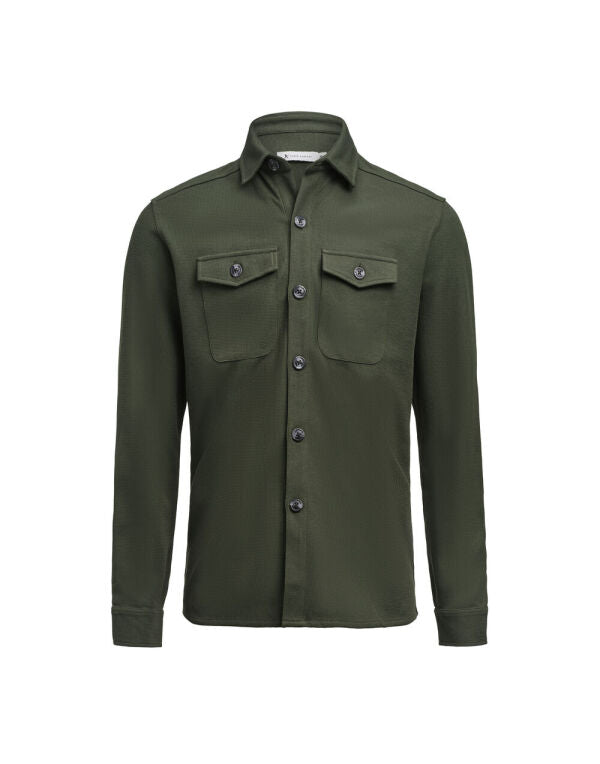 James Harvest Hicksville Overshirt - Navy