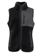 James Harvest Ladies Kingsley Sherpa Fleece Vest - thumbnail 2