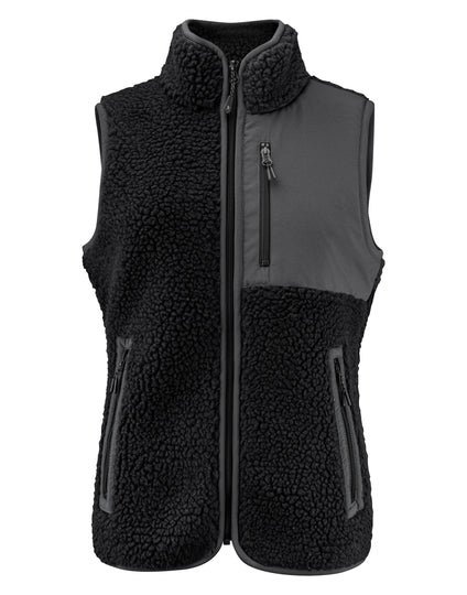 James Harvest Ladies Kingsley Sherpa Fleece Vest