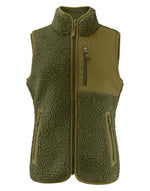 James Harvest Ladies Kingsley Sherpa Fleece Vest - thumbnail 3