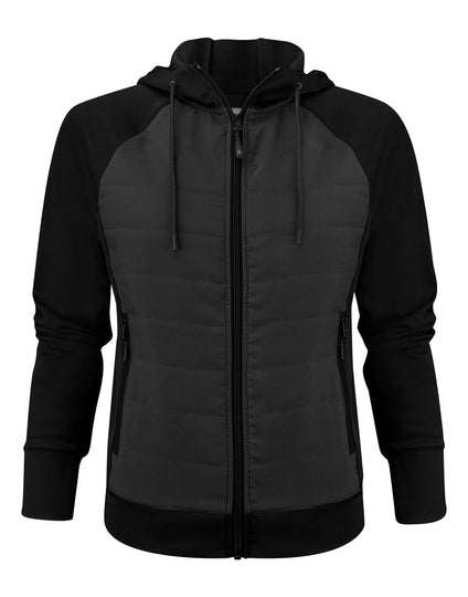 James Harvest Ladies Keyport Full Zip Hooded Hybrid Jacket
