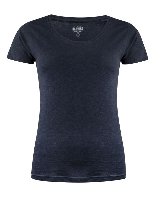 James Harvest Ladies Twoville T-Shirt - White