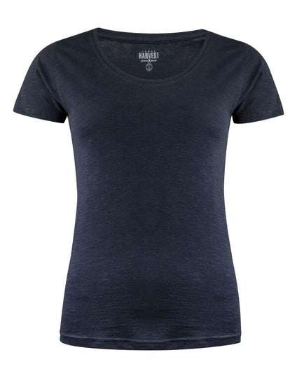 James Harvest Ladies Twoville T-Shirt - White