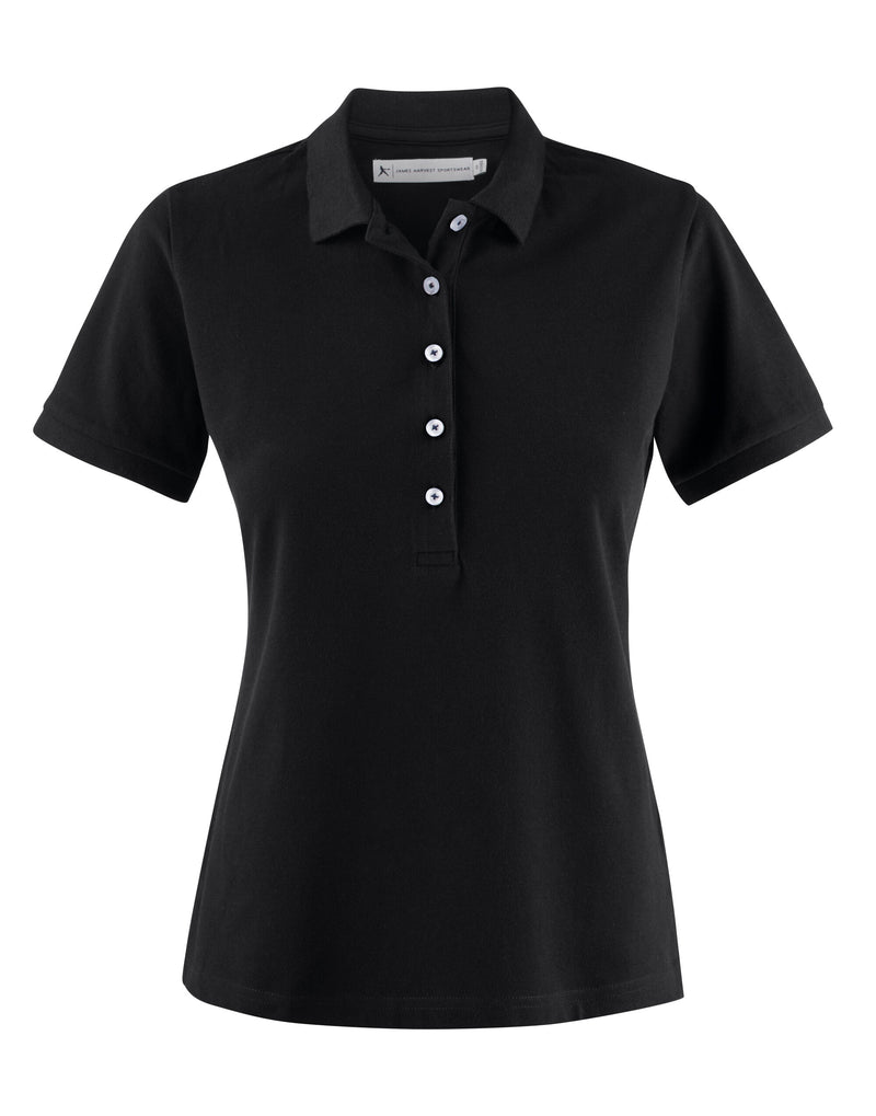 James Harvest Ladies Sunset Pique Polo Shirt