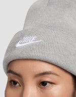 Nike Golf Futura Peak Beanie - Dark Grey Heather/White