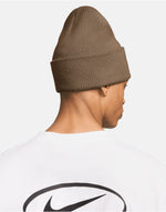 Nike Golf Futura Peak Beanie - Mosswood Brown/White