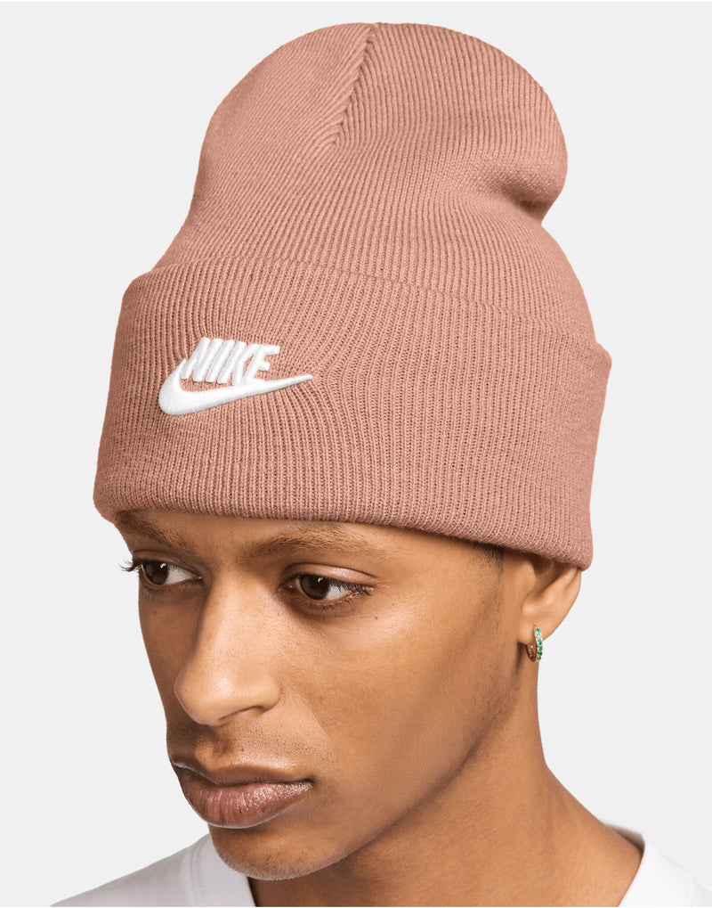 Nike Golf Futura Peak Beanie - Rose Gold/White
