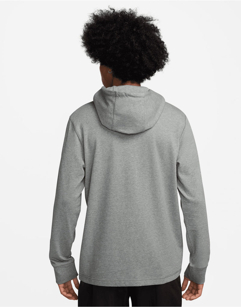Nike Golf Club Knit Hoodie - Dark Grey Heather/White
