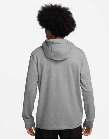 Nike Golf Club Knit Hoodie - Dark Grey Heather/White