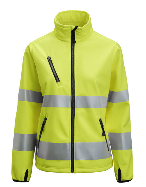 Jobman Women'S Softshell Jacket Hi-Vis
