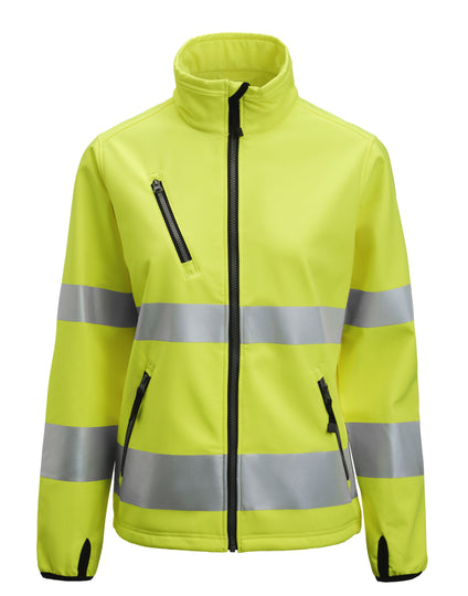Jobman Women'S Softshell Jacket Hi-Vis