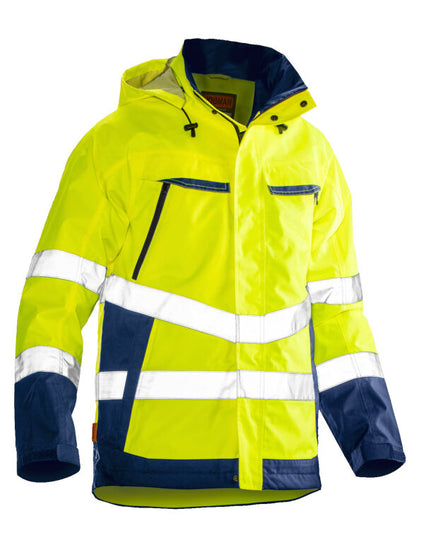 Jobman Shell Jacket Hi-Vis - Yellow/Navy